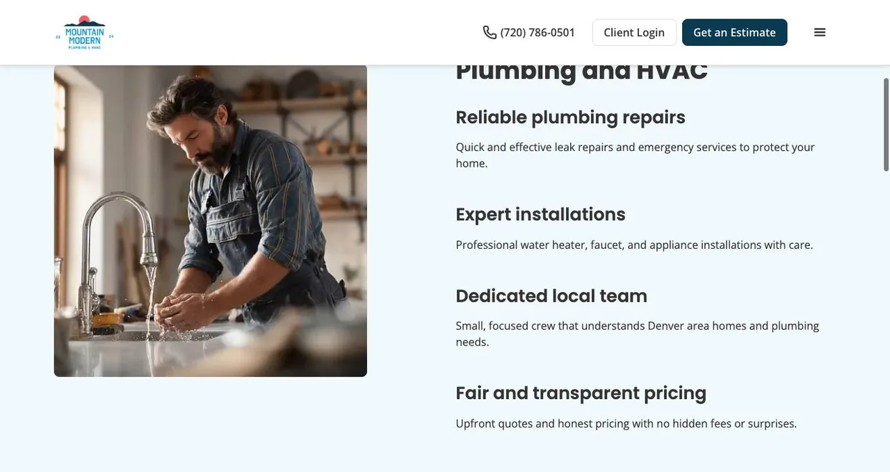 Mountain Modern Plumbing and HVAC cover