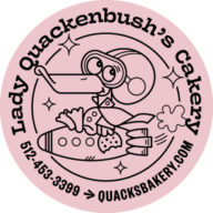 Lady Quack's Bakery and Cake Shop logo