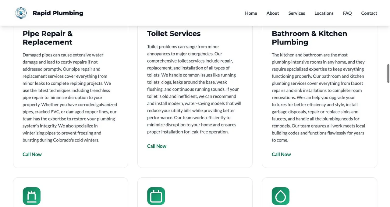 Rapid Plumbing Brighton CO cover