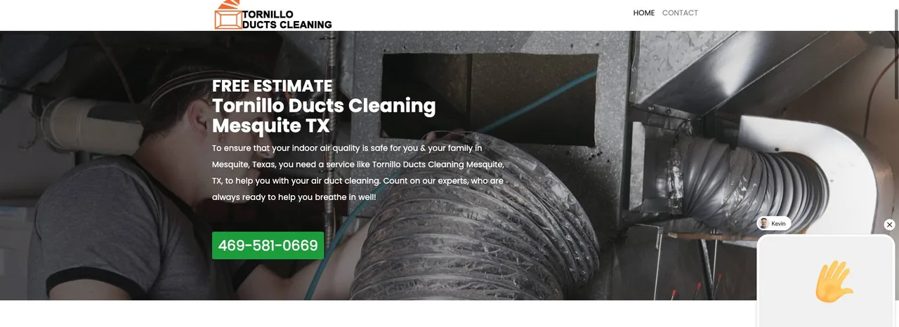 Tornillo Ducts Cleaning cover