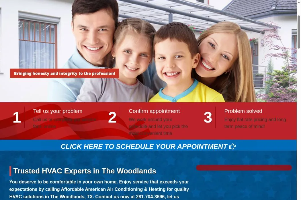 Affordable American Air Conditioning & Heating cover