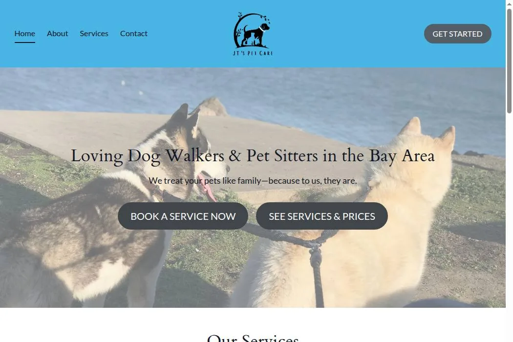 JT's Pet Care cover