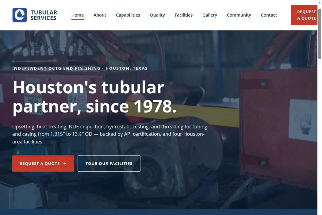 Tubular Services LLC cover