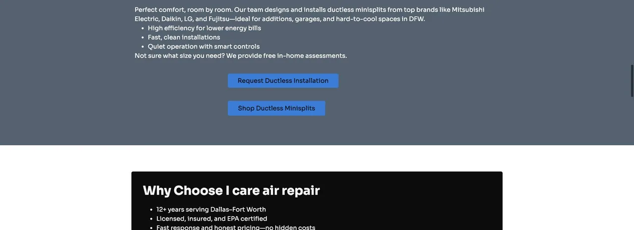 I Care Air Repair cover