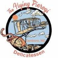 The Flying Pierogi Delicatessen logo