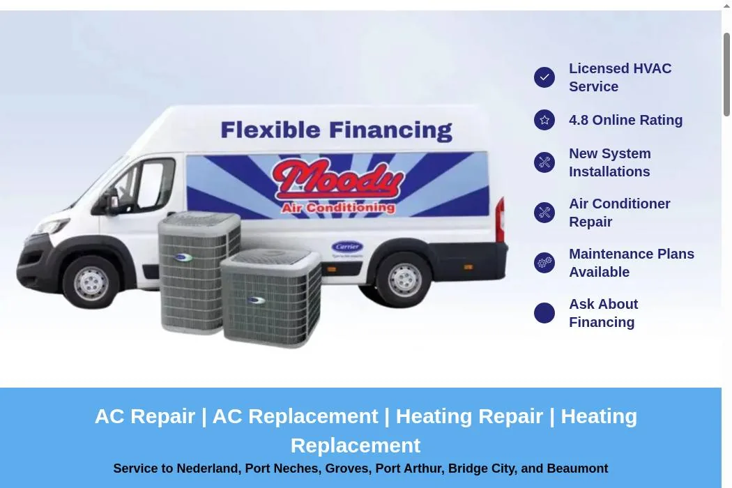 Moody Air Conditioning & Heating cover