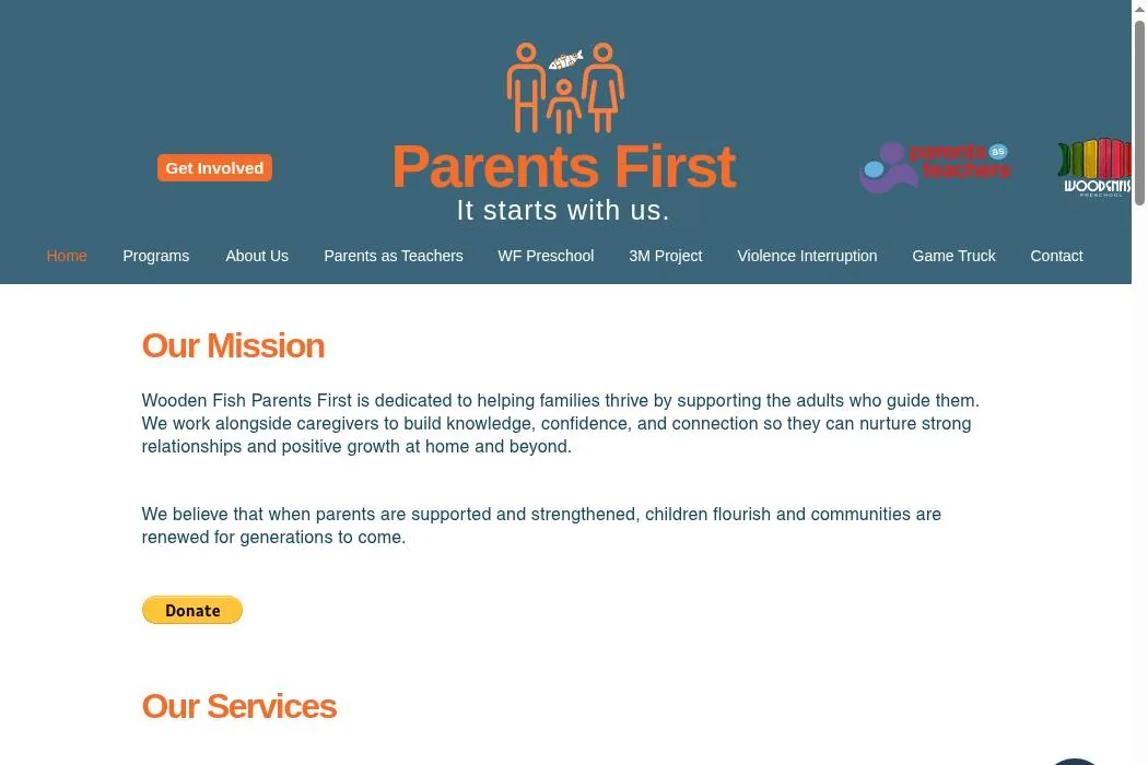 Wooden Fish Parents First cover