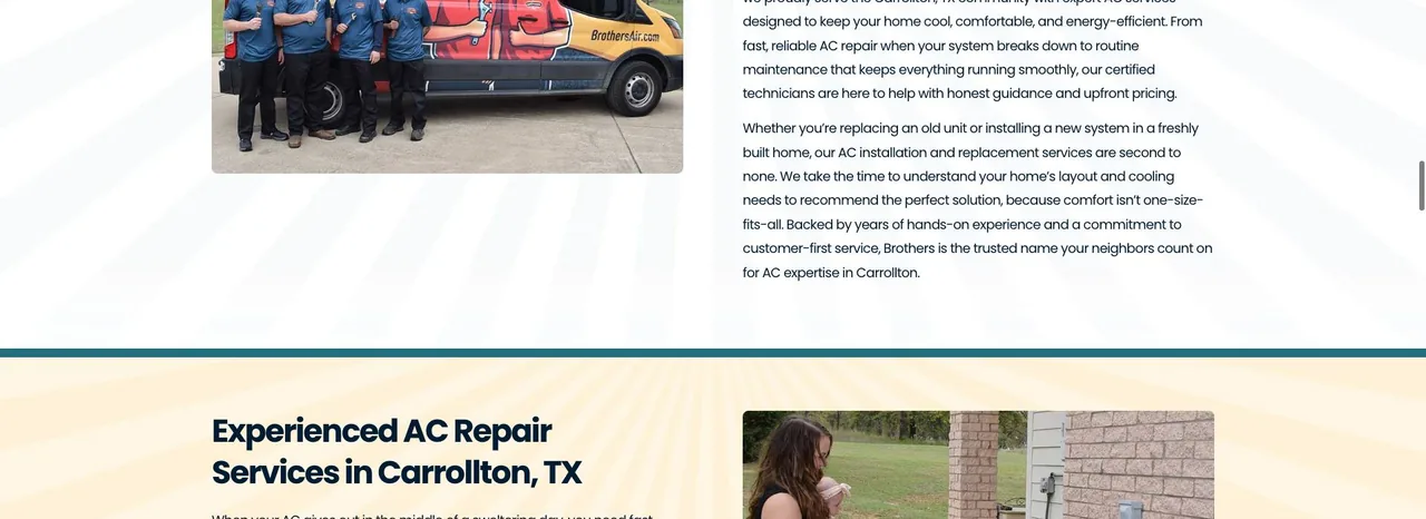 Brothers HVAC, AC & Heating Repair cover