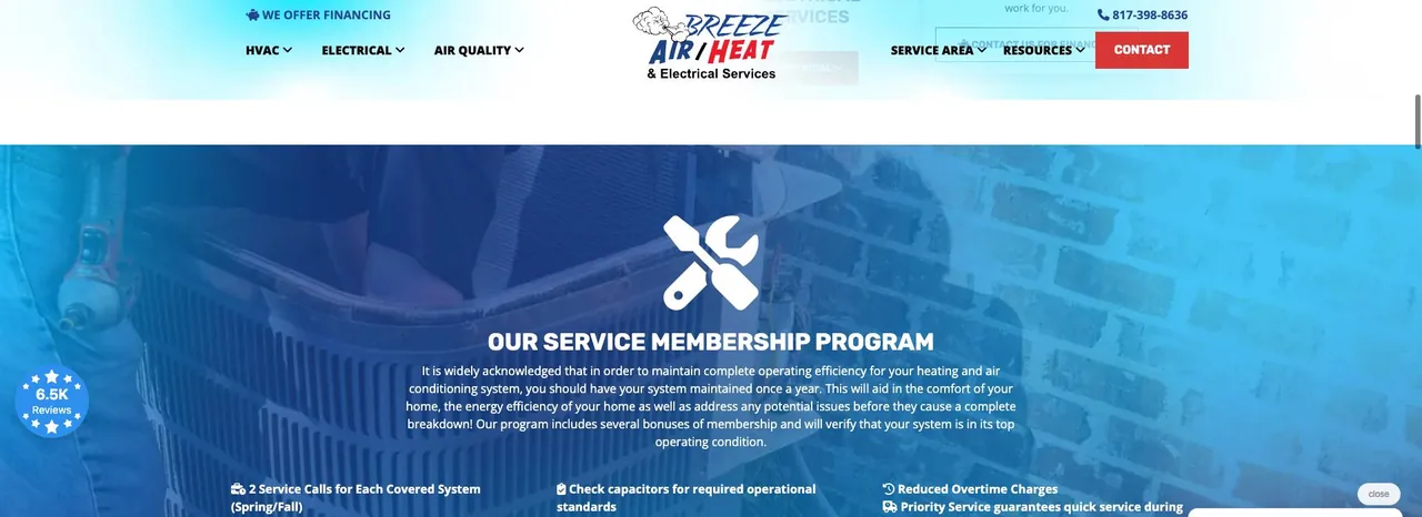 Breeze Air, Heat & Electrical Services cover