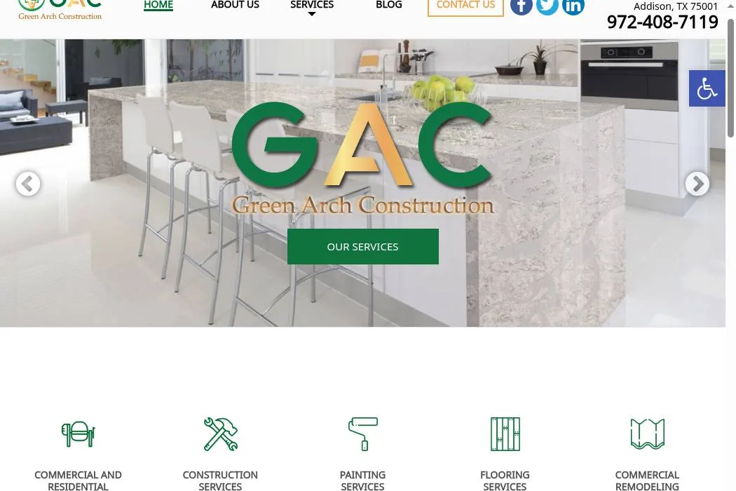 Green Arch Construction cover