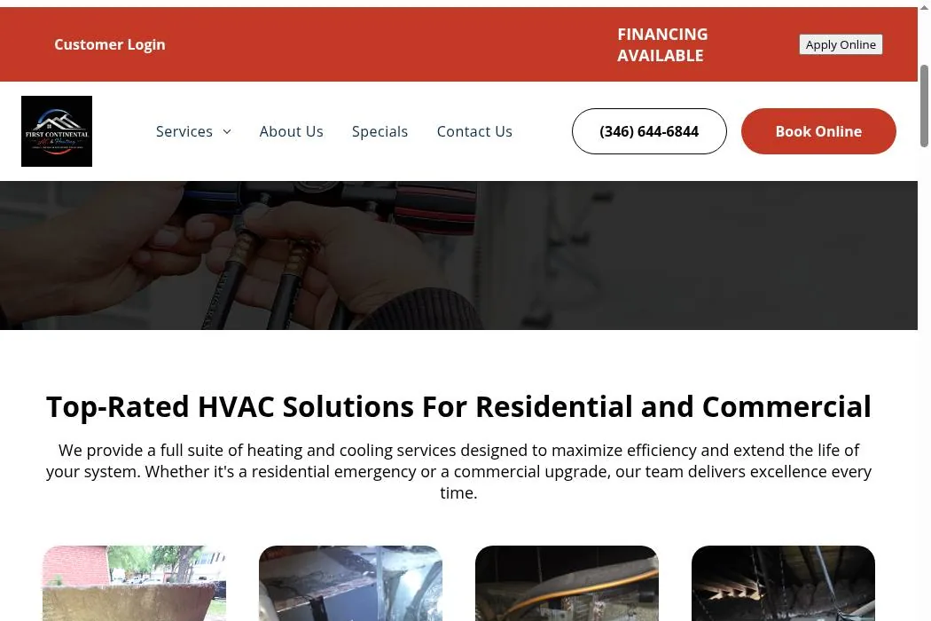 First Continental A/C & Heating cover