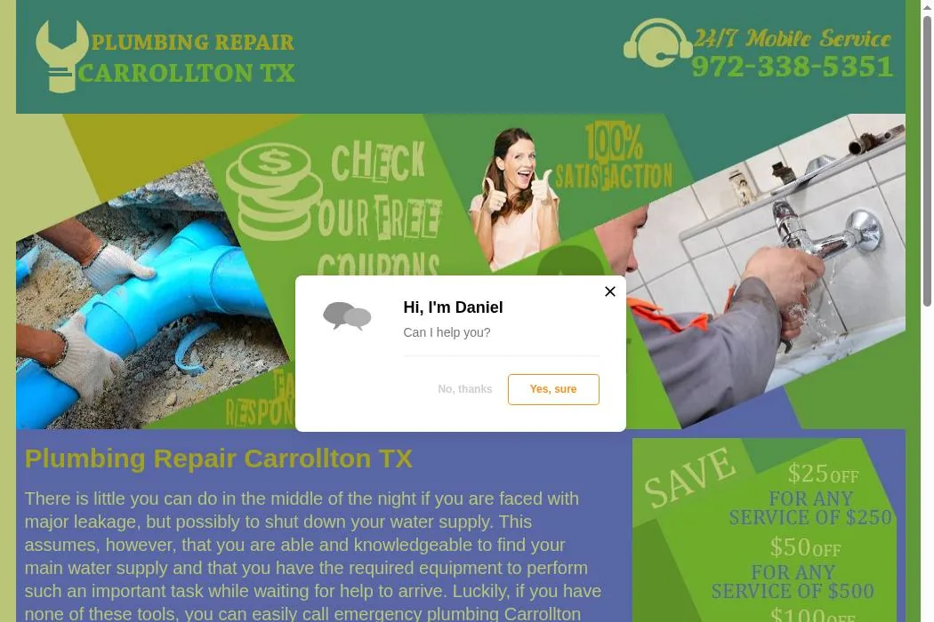 Plumbing Repair Carroll TX cover