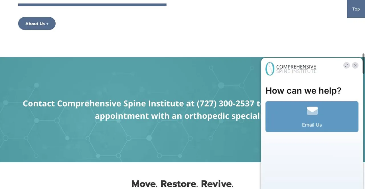 Comprehensive Spine Institute cover