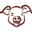 The Pedalin' Pig logo