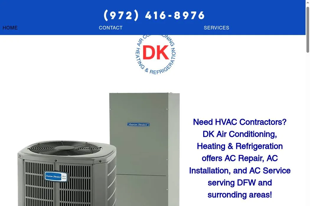 DK Air Conditioning Heating & Refrigeration cover