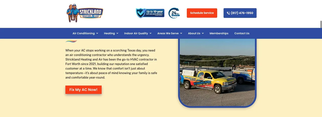 Strickland Heating and Air cover