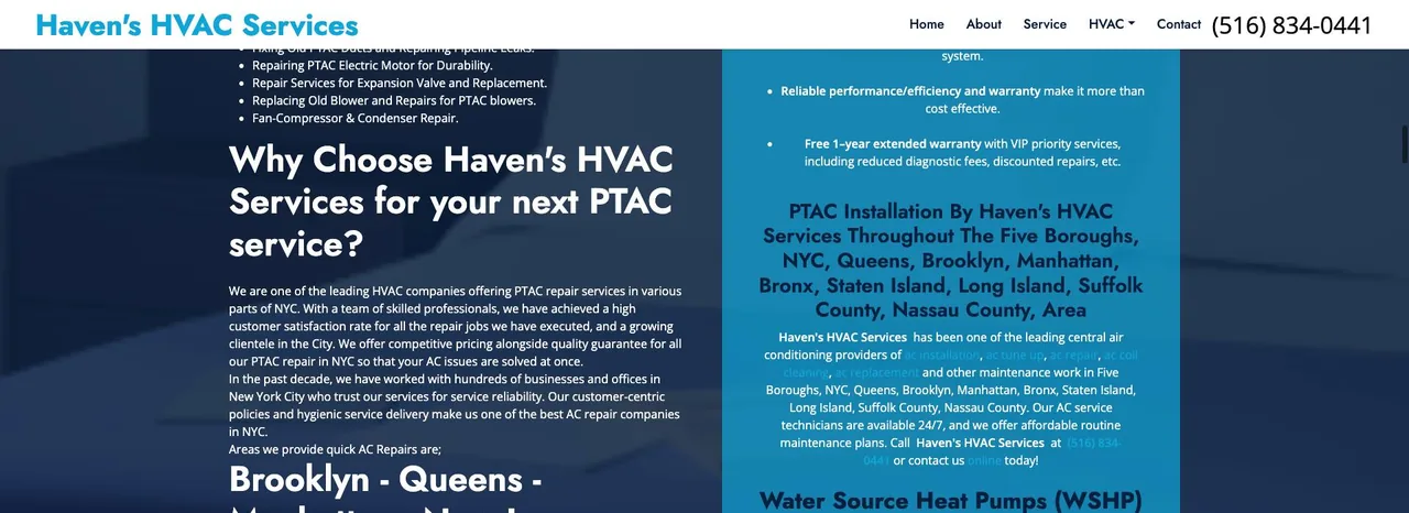 Haven's HVAC Services cover