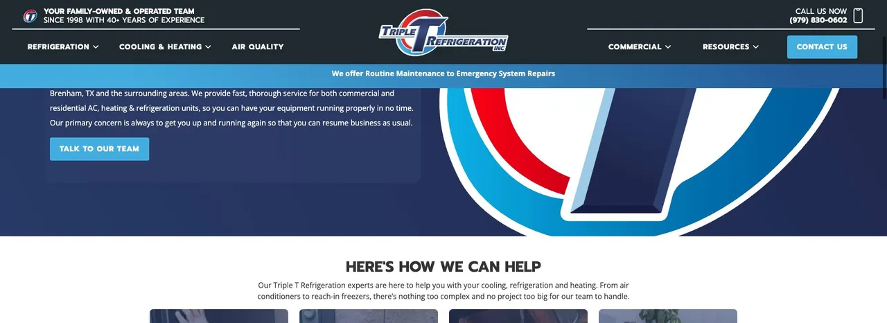 Triple T Refrigeration cover