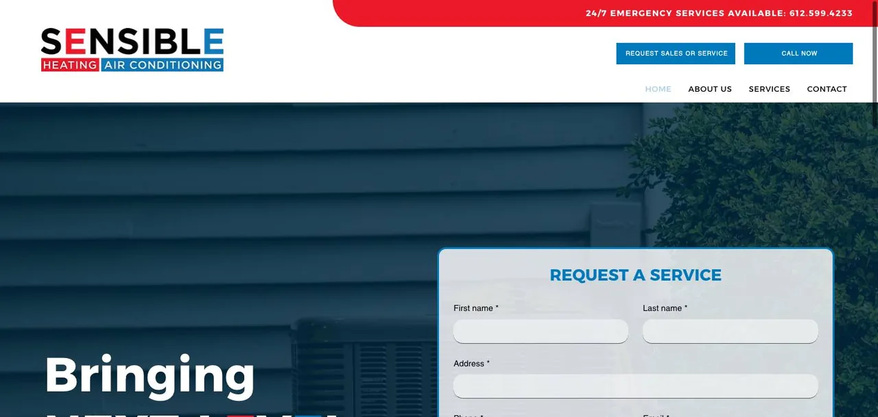 Sensible Heating and Air Conditioning cover
