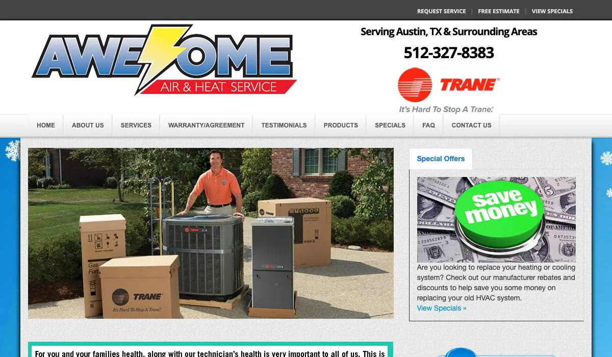 Awesome Air & Heat Service cover
