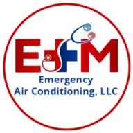 E+M Emergency Air Conditioning logo