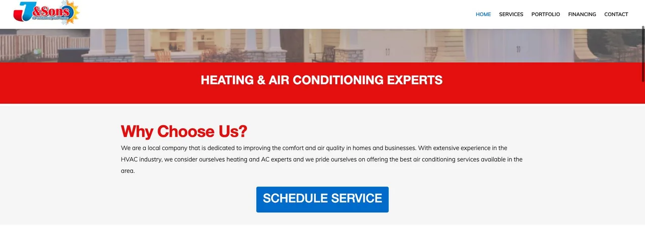 J & Sons Air Conditioning and Heating cover