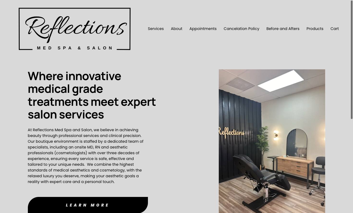 Reflections Med Spa & Salon cover