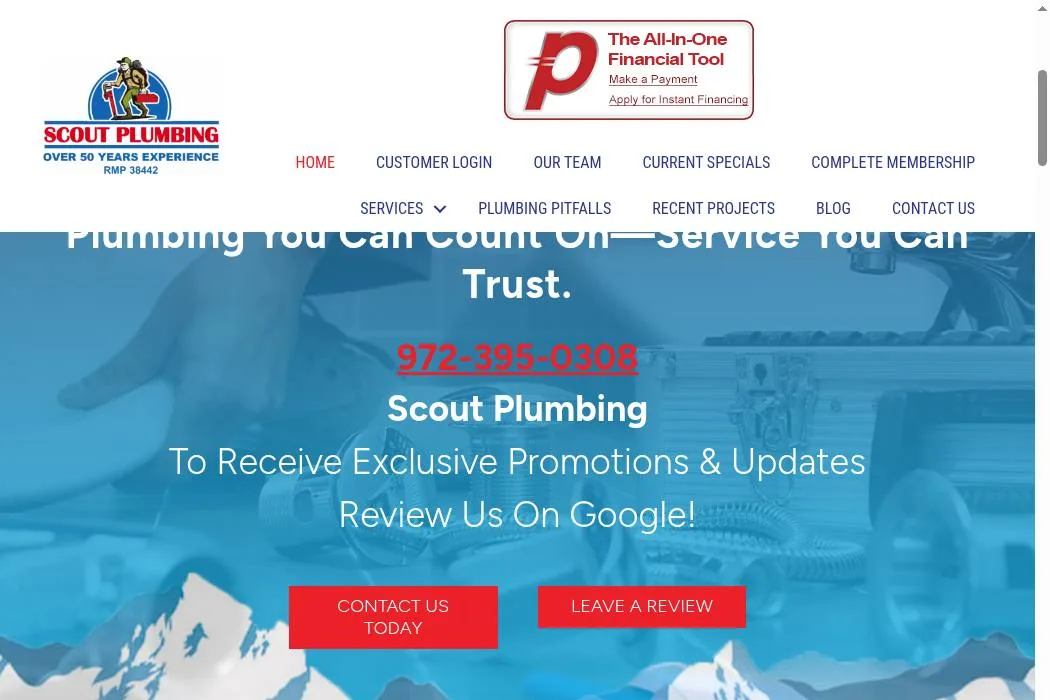 Scout Plumbing cover