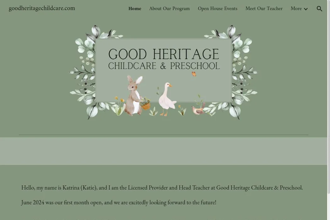 Good Heritage Childcare & Preschool cover