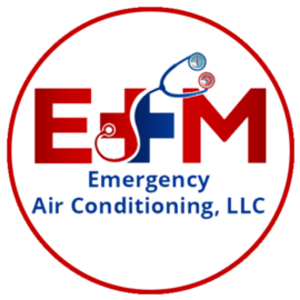 E+M Emergency Air Conditioning logo