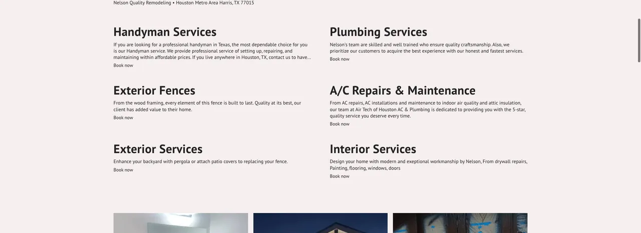 Nelson Quality Remodeling cover