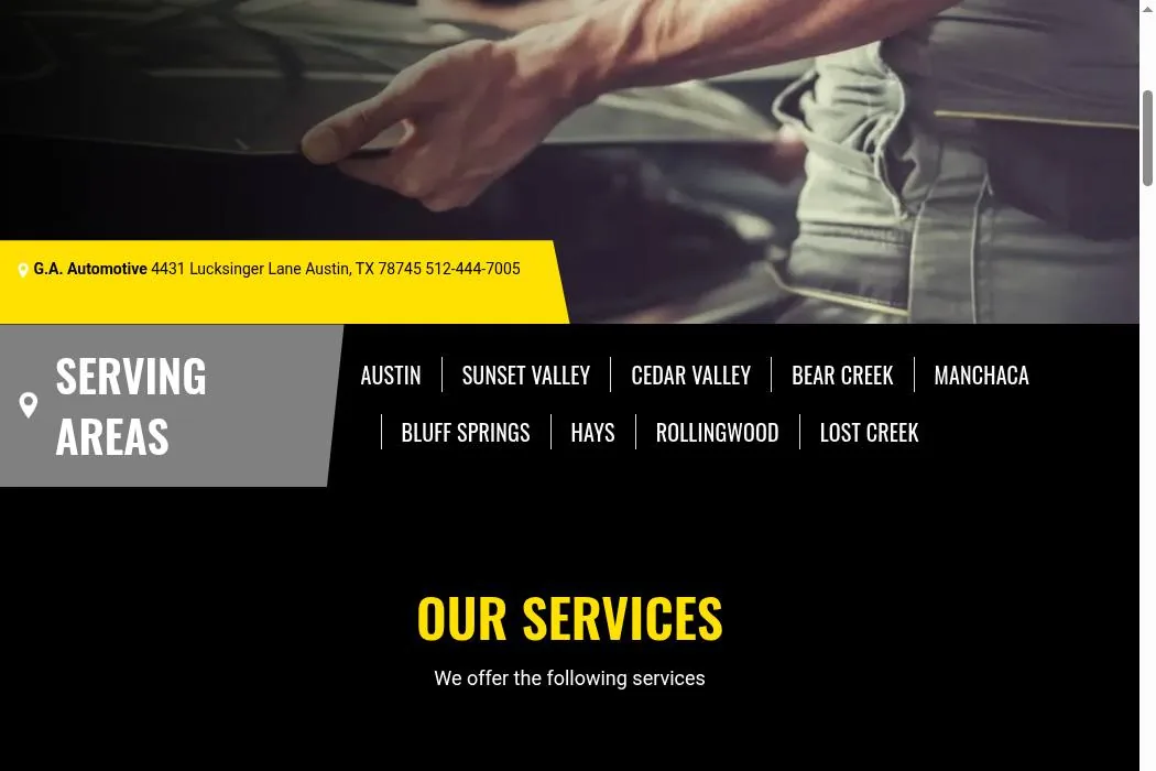 G.A. Automotive cover