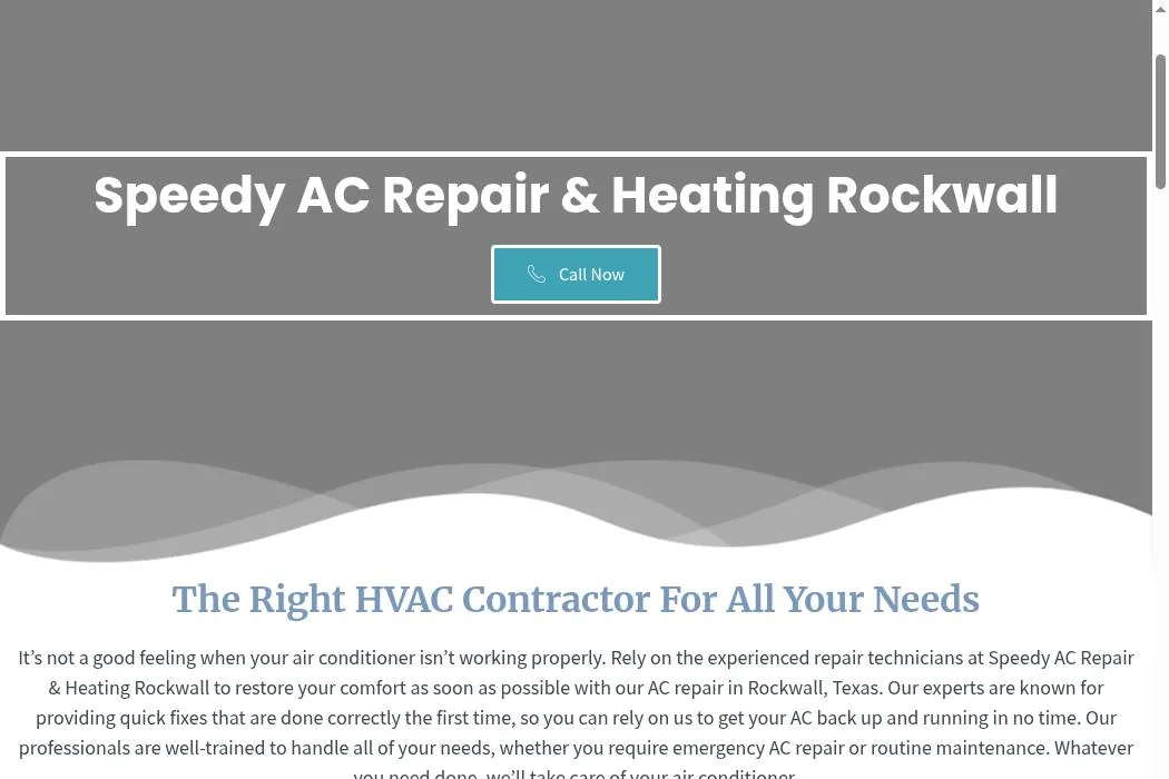 Speedy AC Repair & Heating Rockwall cover