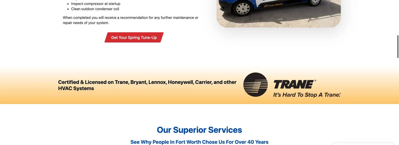 Superior AC & Heat cover