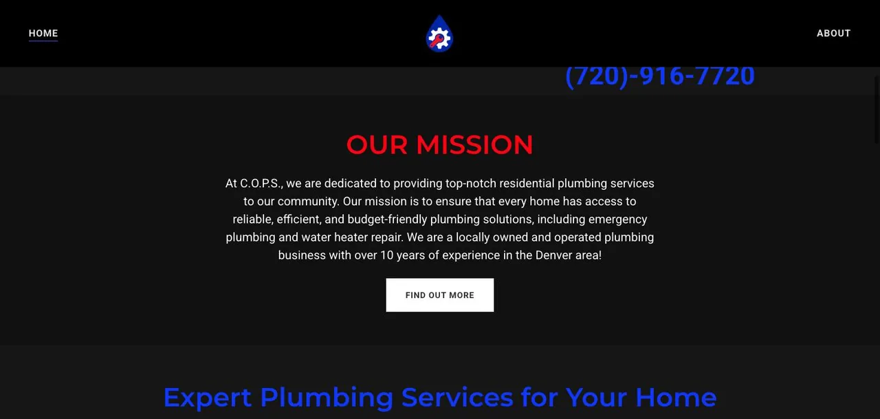 C.O.P.S. Plumbing Service cover