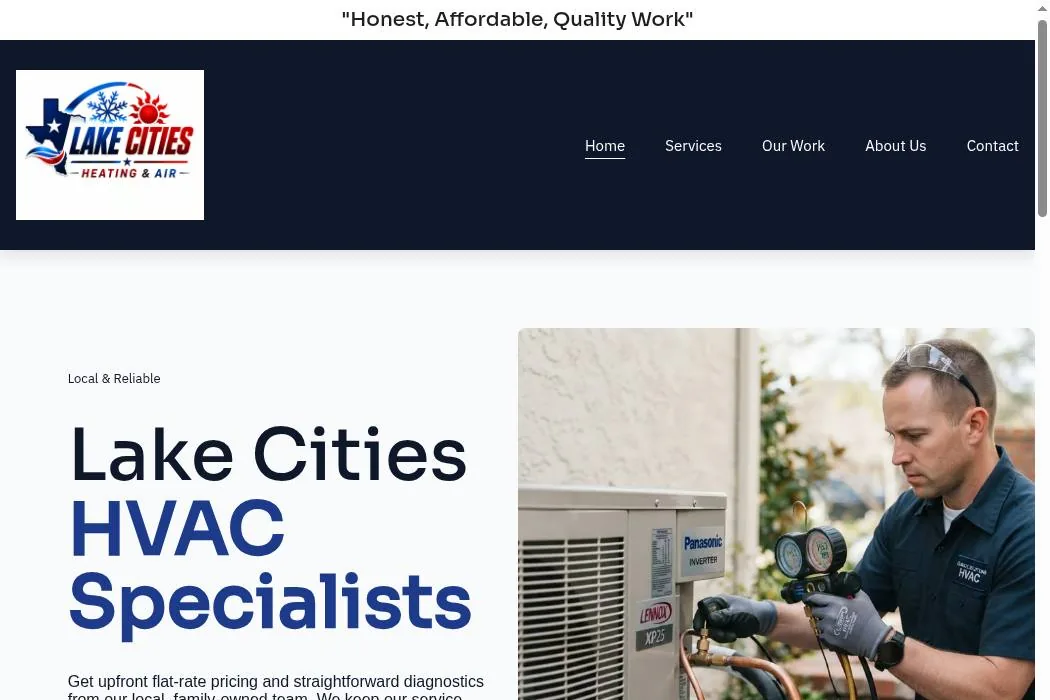 Lake Cities Heating & Air cover