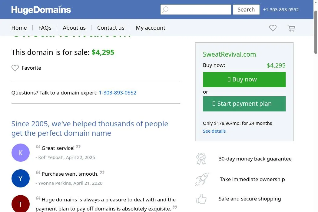 HugeDomains.com cover