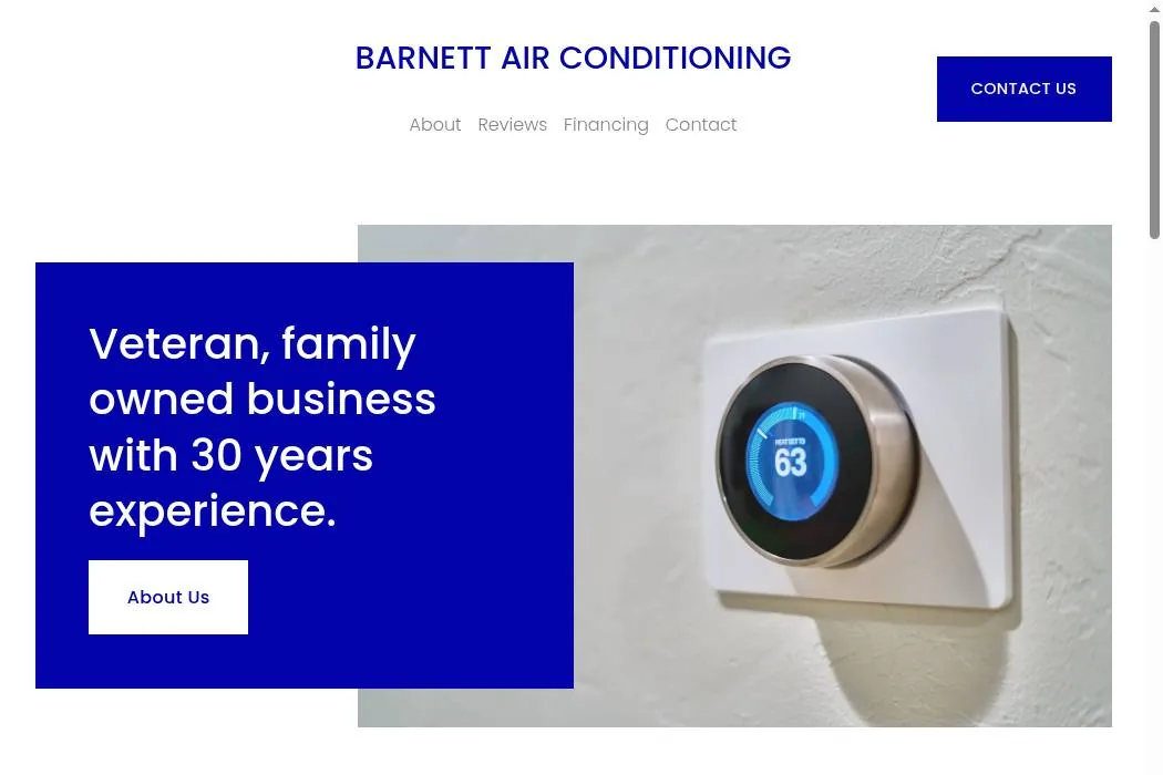 BARNETT AIR CONDITIONING cover