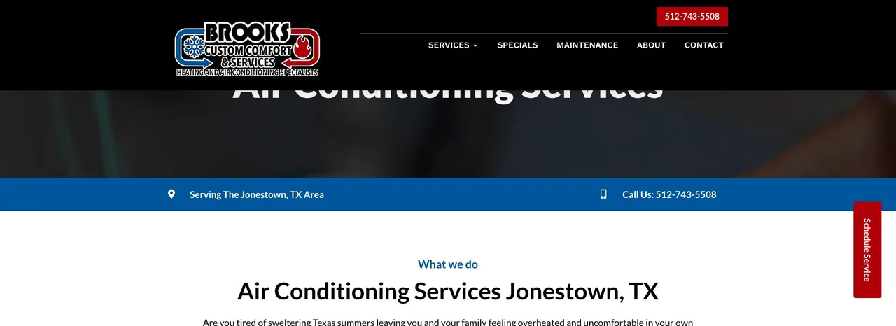 Brooks Custom Comfort & Services cover
