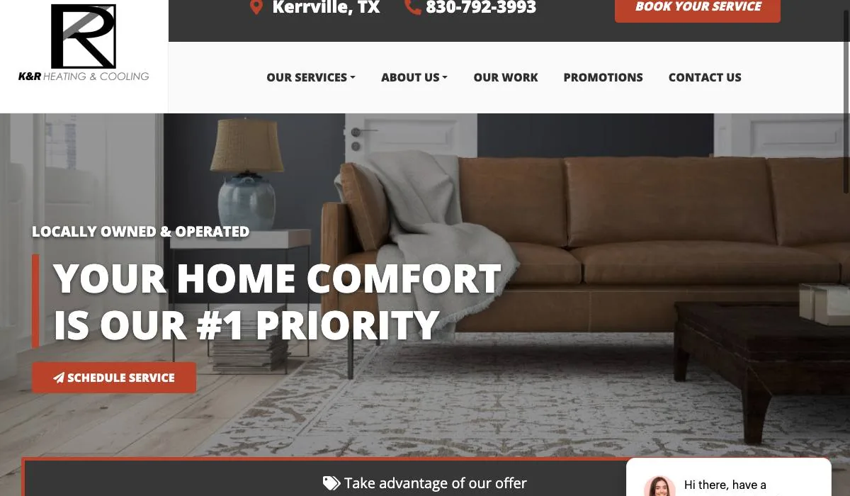 K&R Heating & Cooling cover