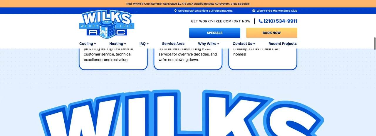 Wilks Air Conditioning & Heating cover