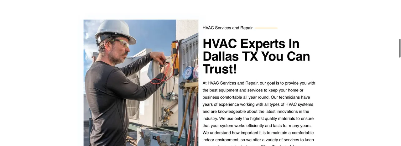 HVAC Services and Repair cover