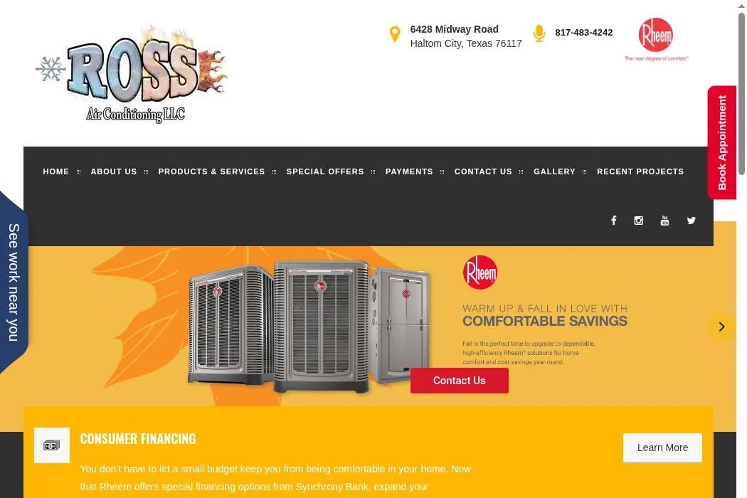 Ross Air Conditioning cover