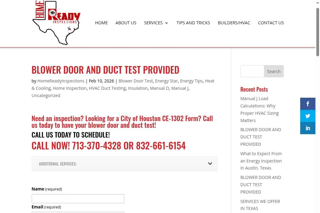 HomeReady Inspections cover