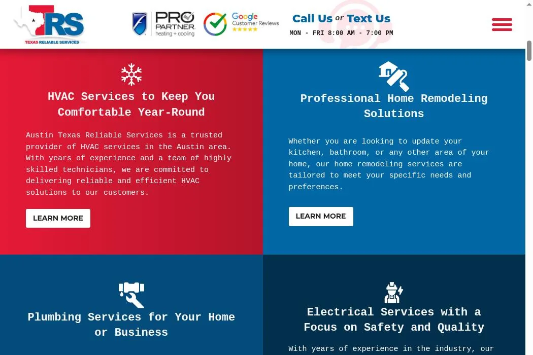 Texas Reliable Services cover