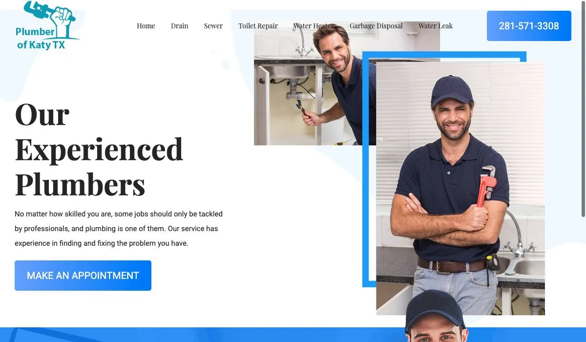 Plumber of Katy TX cover