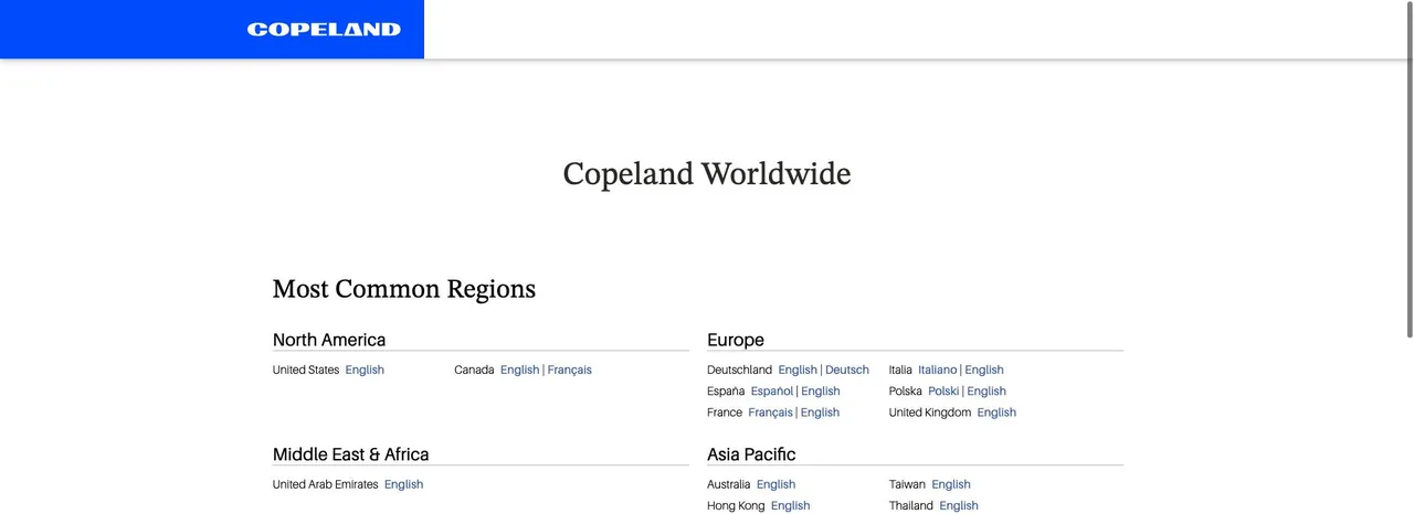Copeland cover