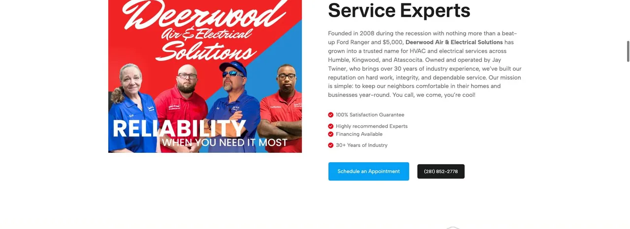 Deerwood Air & Electrical Solutions cover