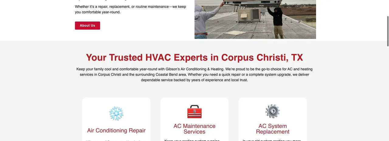 Gibson’s Air Conditioning & Heating cover