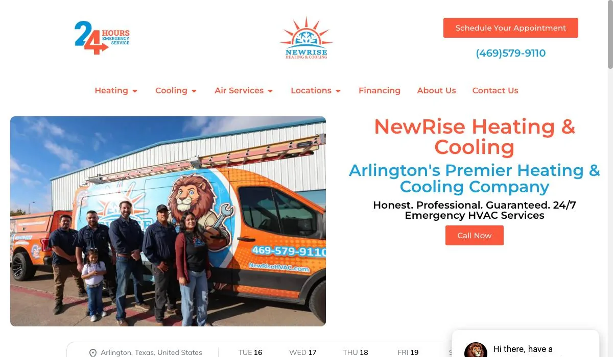 NewRise Heating & Cooling cover
